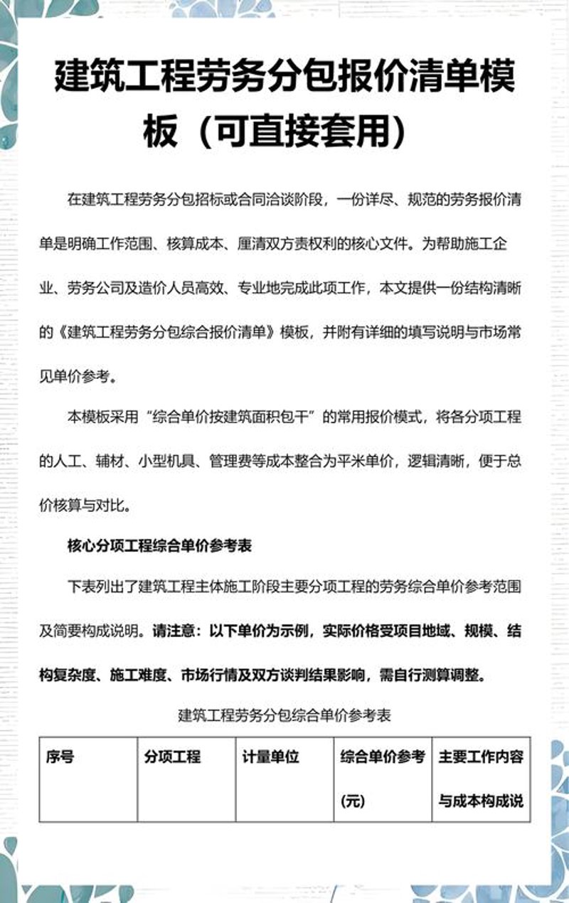 建筑劳务行业的春天：机遇与挑战并存